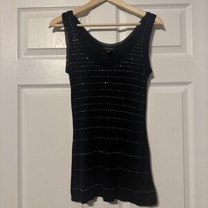white house black market Women's Blank Tank With Silver Sequin Size Medium